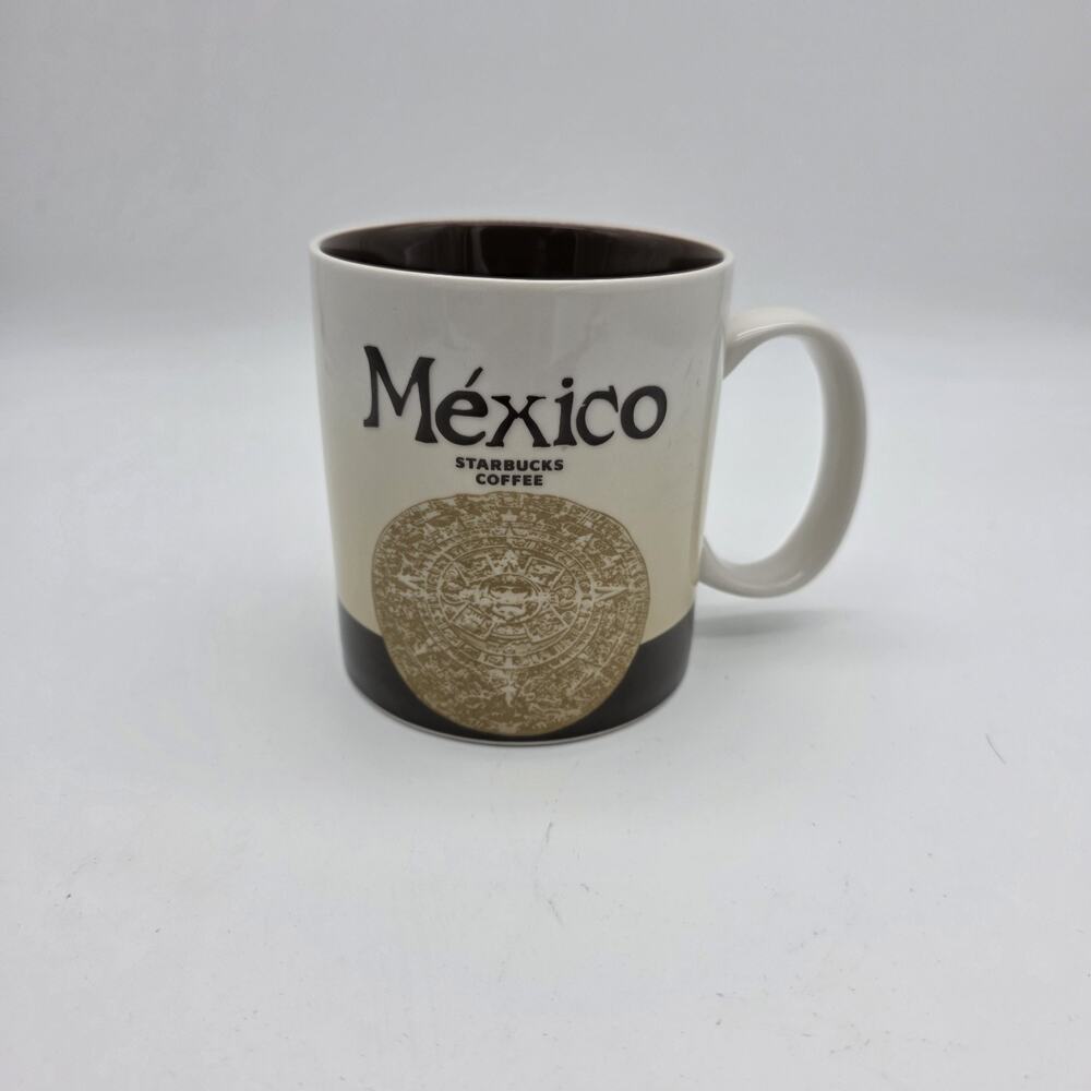 Starbucks Mexico Global Icon Mug 16 oz 2018 Aztec Calendar Collector Cup